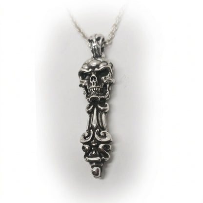 Skull Electric Classic Melody Sterling Silver Pendant