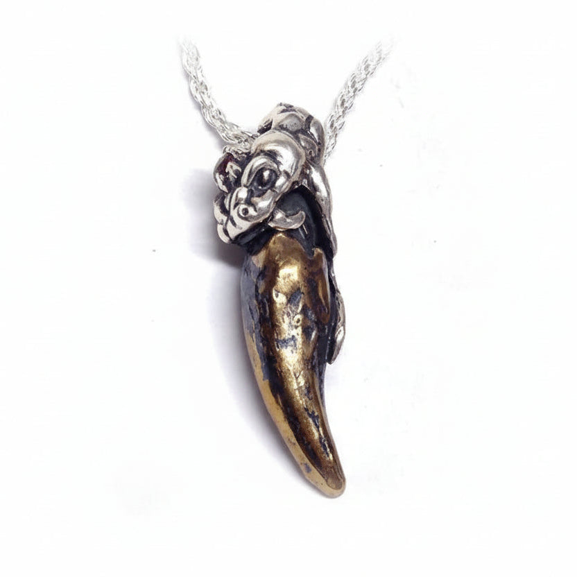 Snake Fang Sterling Silver Pendant