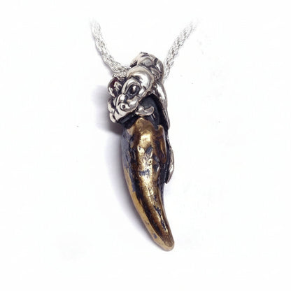 Snake Fang Sterling Silver Pendant