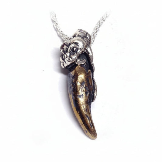 Snake Fang Sterling Silver Pendant