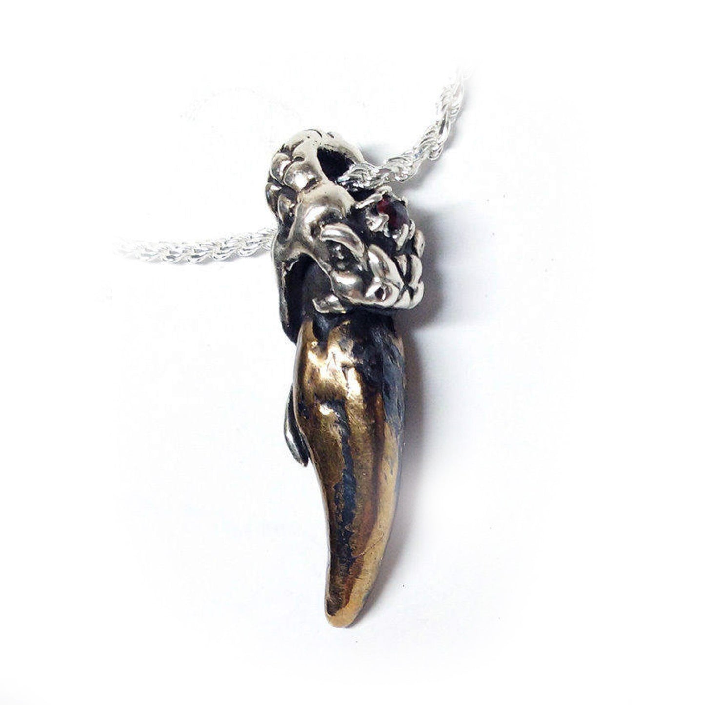 Snake Fang Sterling Silver Pendant