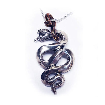 Snake Gyurza Sterling Silver Pendant