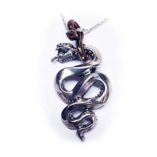 Snake Gyurza Sterling Silver Pendant