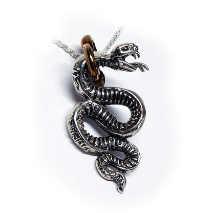 Snake Gyurza Sterling Silver Pendant
