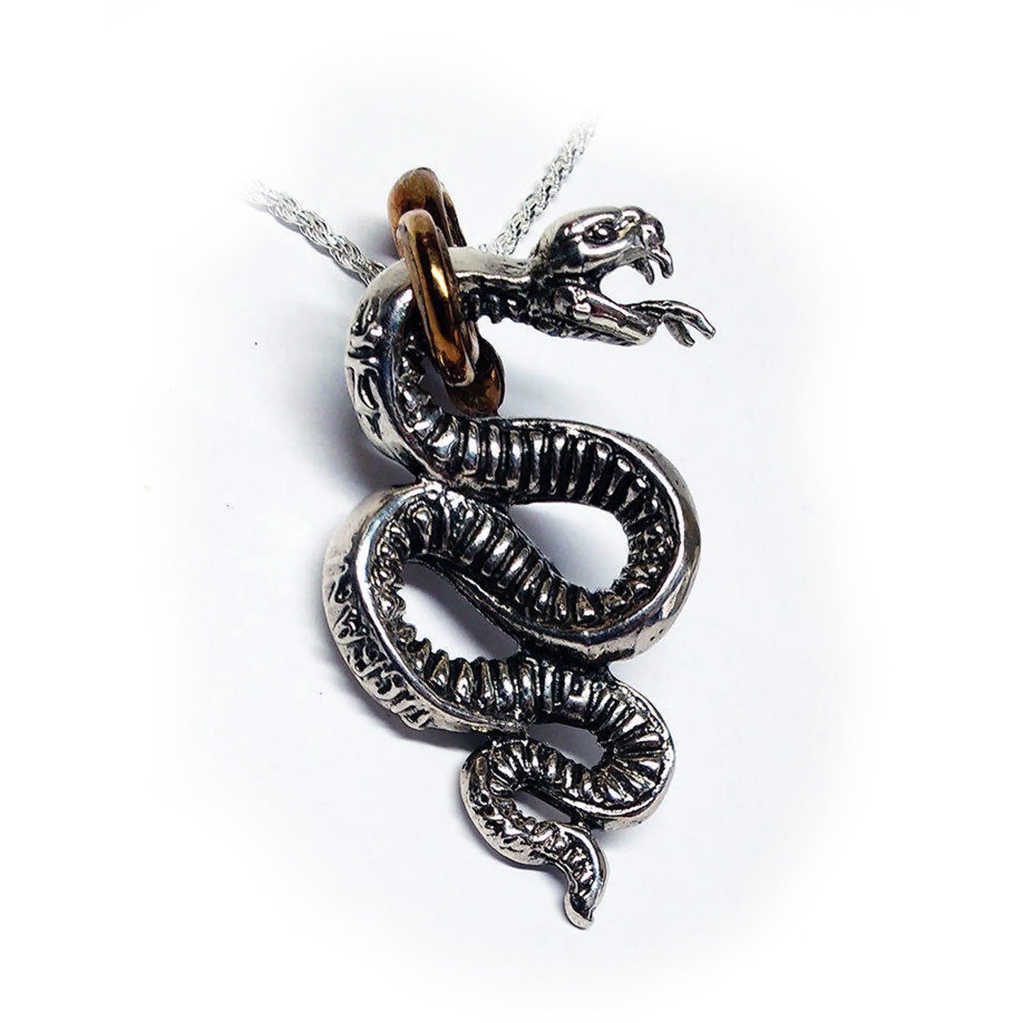 Snake Gyurza Sterling Silver Pendant