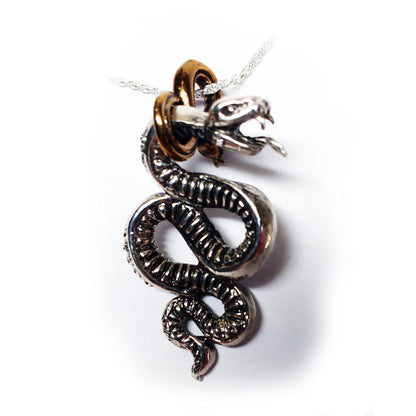 Snake Gyurza Sterling Silver Pendant