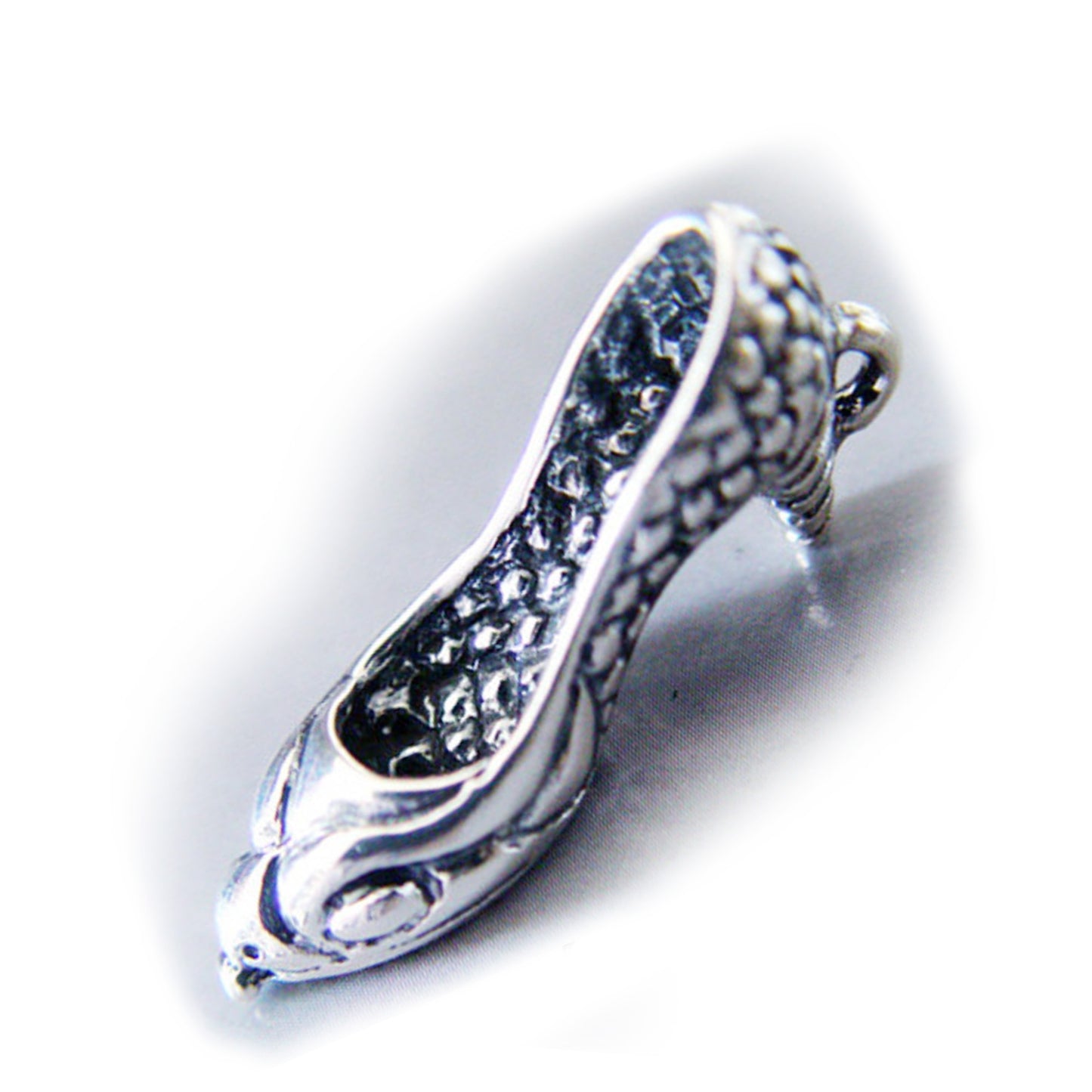 Snake Head Shape Sterling Silver Pendant