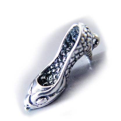 Snake Head Shape Sterling Silver Pendant