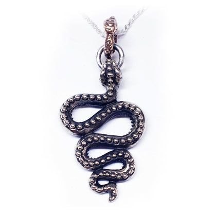 Snake Moveable Sterling Silver Pendant