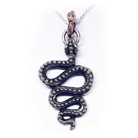 Snake Moveable Sterling Silver Pendant