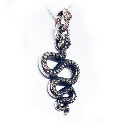 Snake Moveable Sterling Silver Pendant