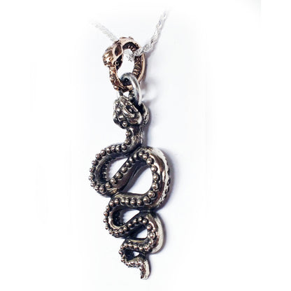 Snake Moveable Sterling Silver Pendant