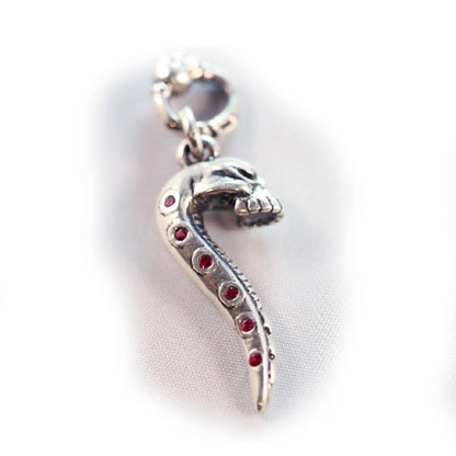 Snake Skullik Sterling Silver Pendant