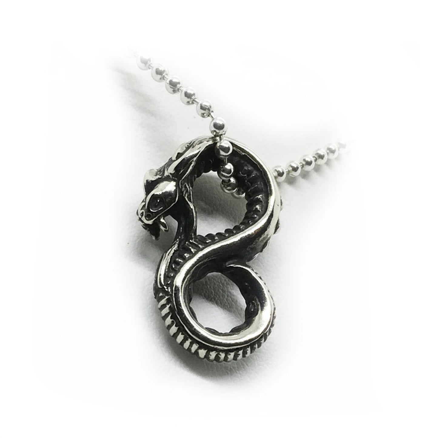 Snake Sterling Silver Pendant V5