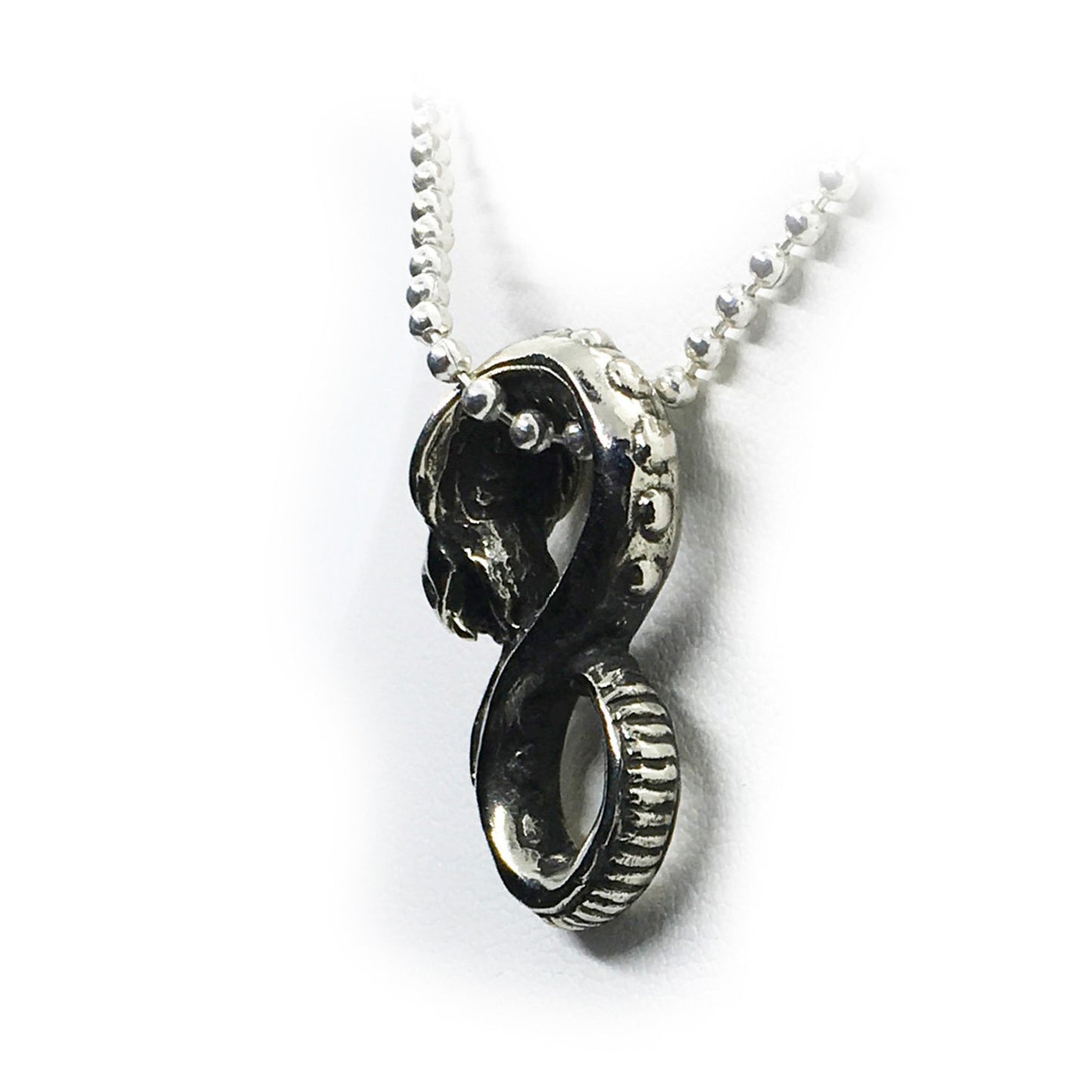 Snake Sterling Silver Pendant V5