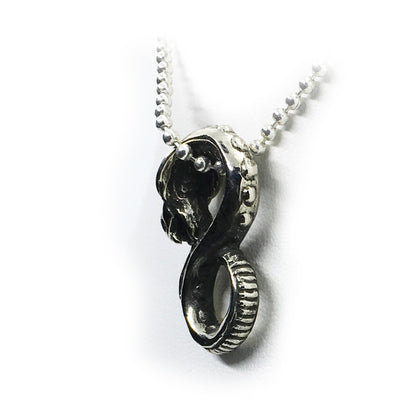 Snake Sterling Silver Pendant V5