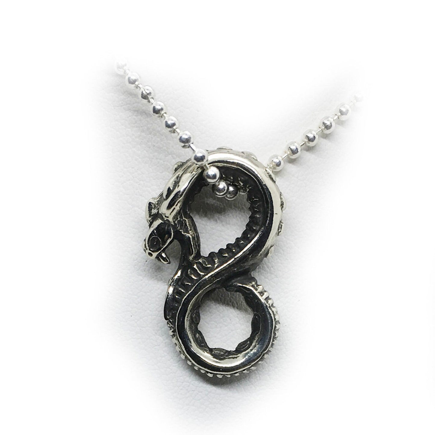 Snake Sterling Silver Pendant V5