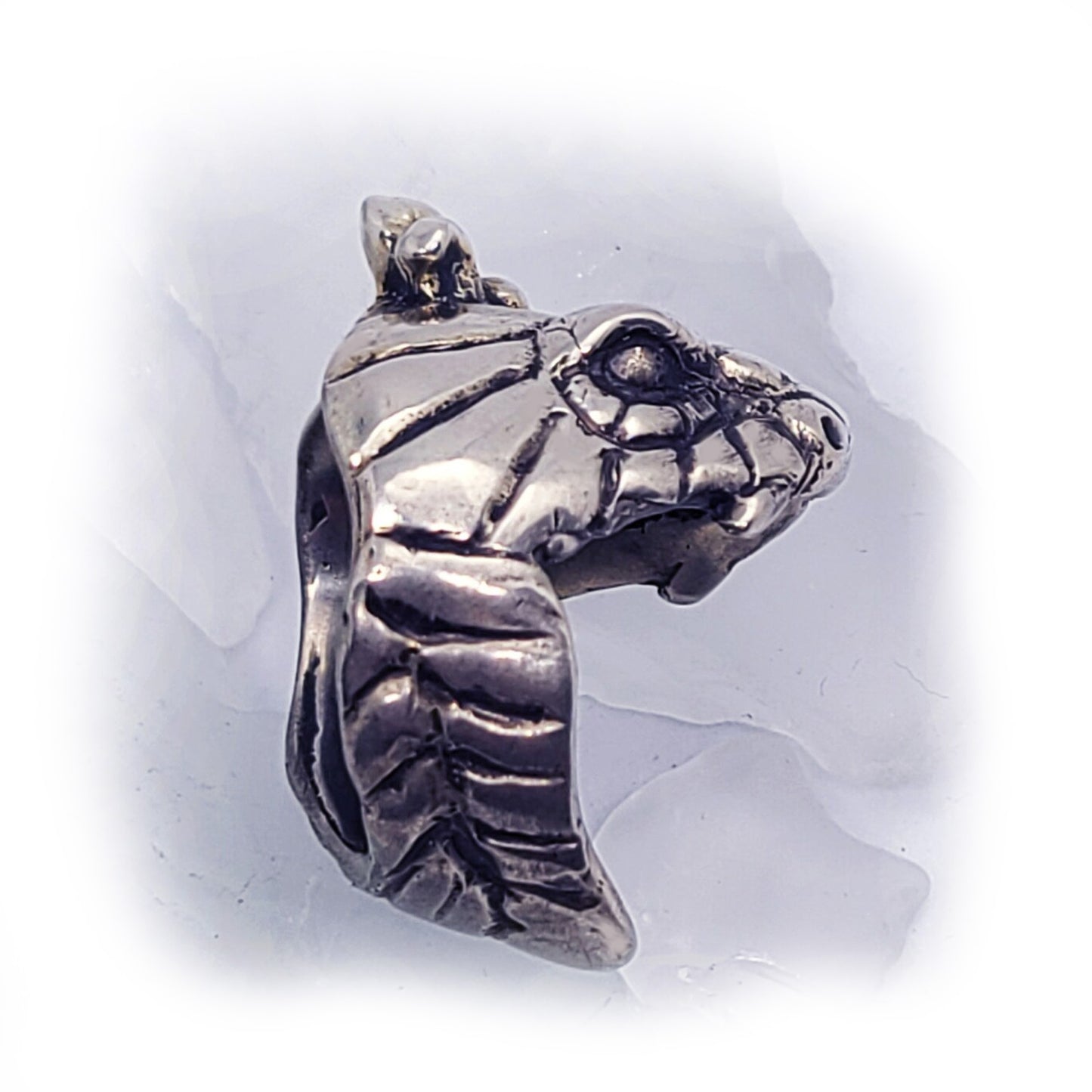 Snake Swallowing Sterling Silver Ring