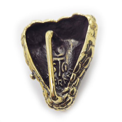 Snake Bite Brass Belt Buckle