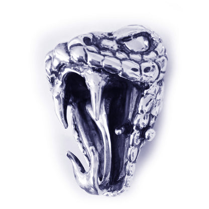 Snake Bite Sterling Silver Belt Buckle