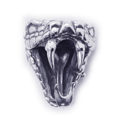 Snake Bite Sterling Silver Belt Buckle