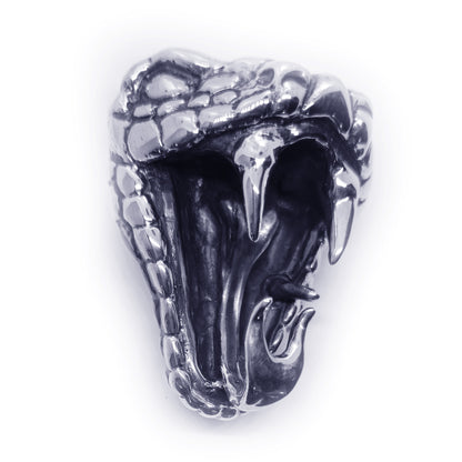Snake Bite Sterling Silver Belt Buckle