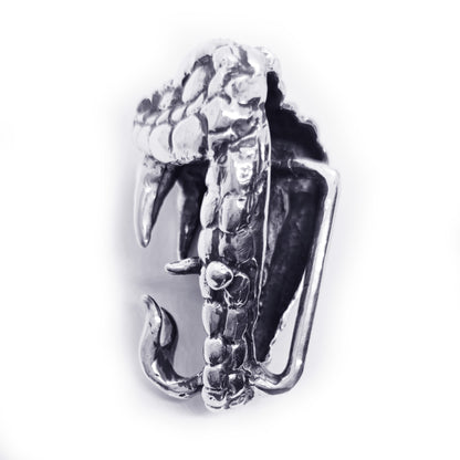 Snake Bite Sterling Silver Belt Buckle