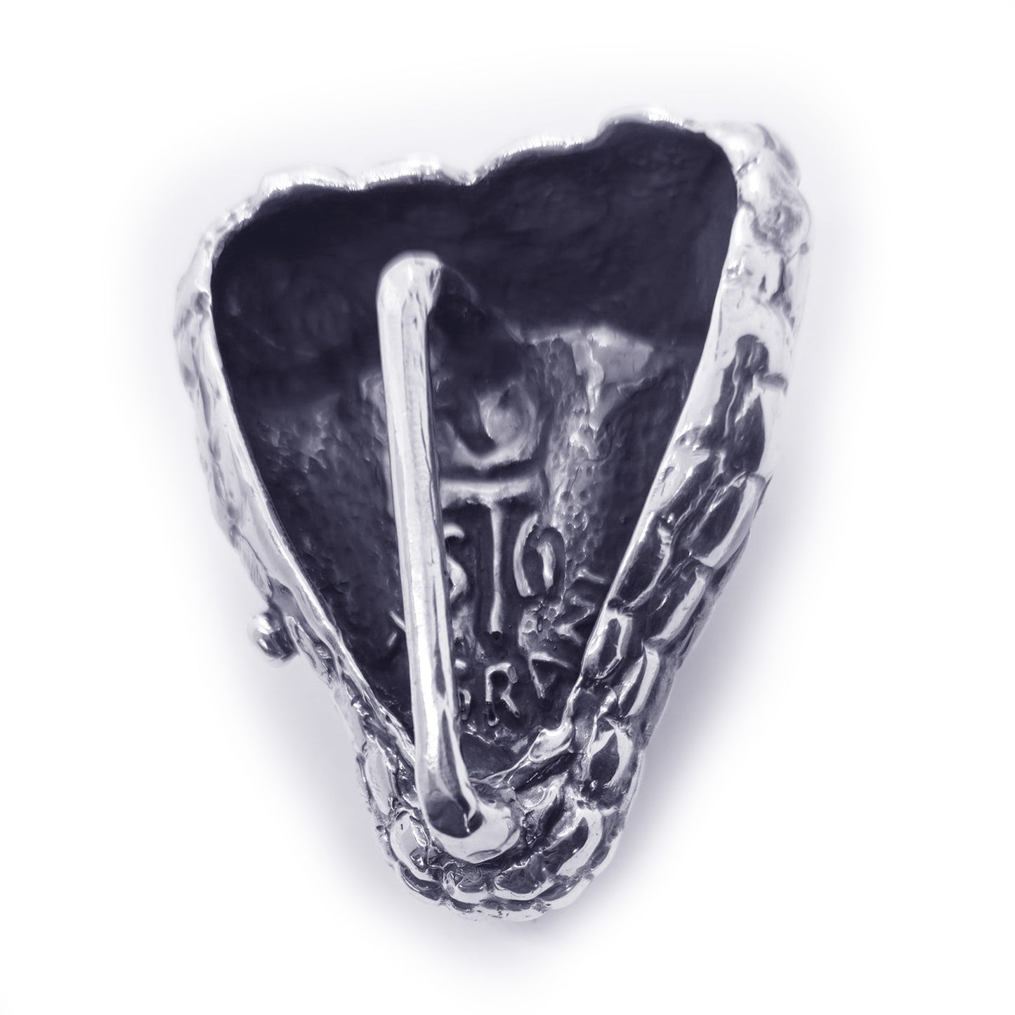 Snake Bite Sterling Silver Belt Buckle