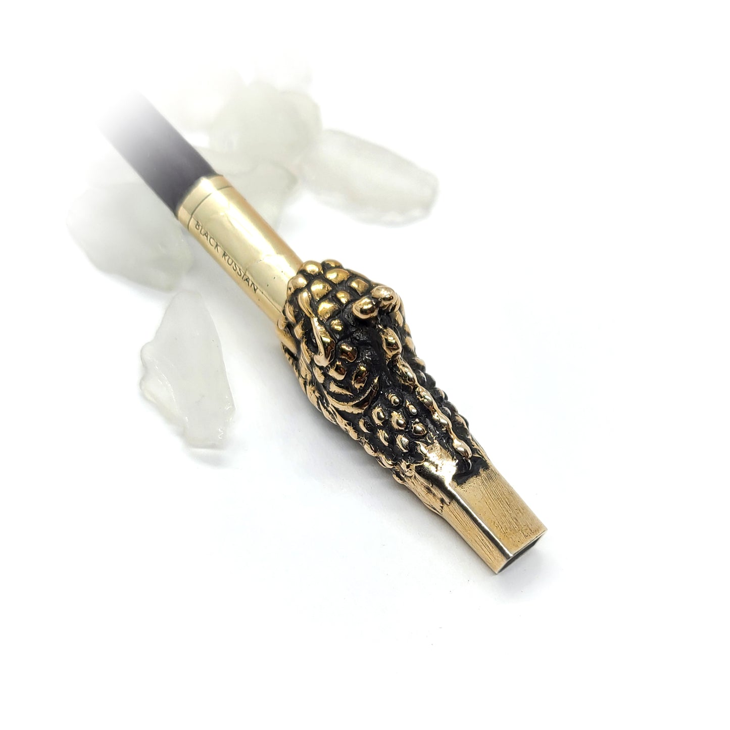 Snake Head Sterling Silver Cigarette Pipe