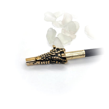 Snake Head Sterling Silver Cigarette Pipe