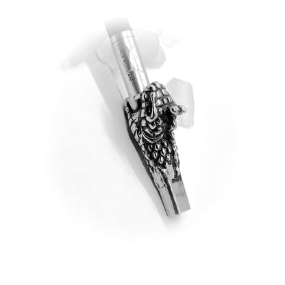Snake Head Sterling Silver Cigarette Pipe