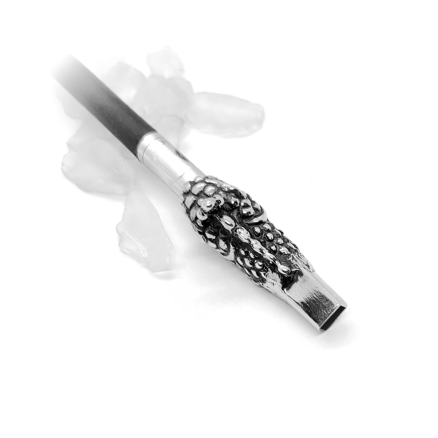 Snake Head Sterling Silver Cigarette Pipe