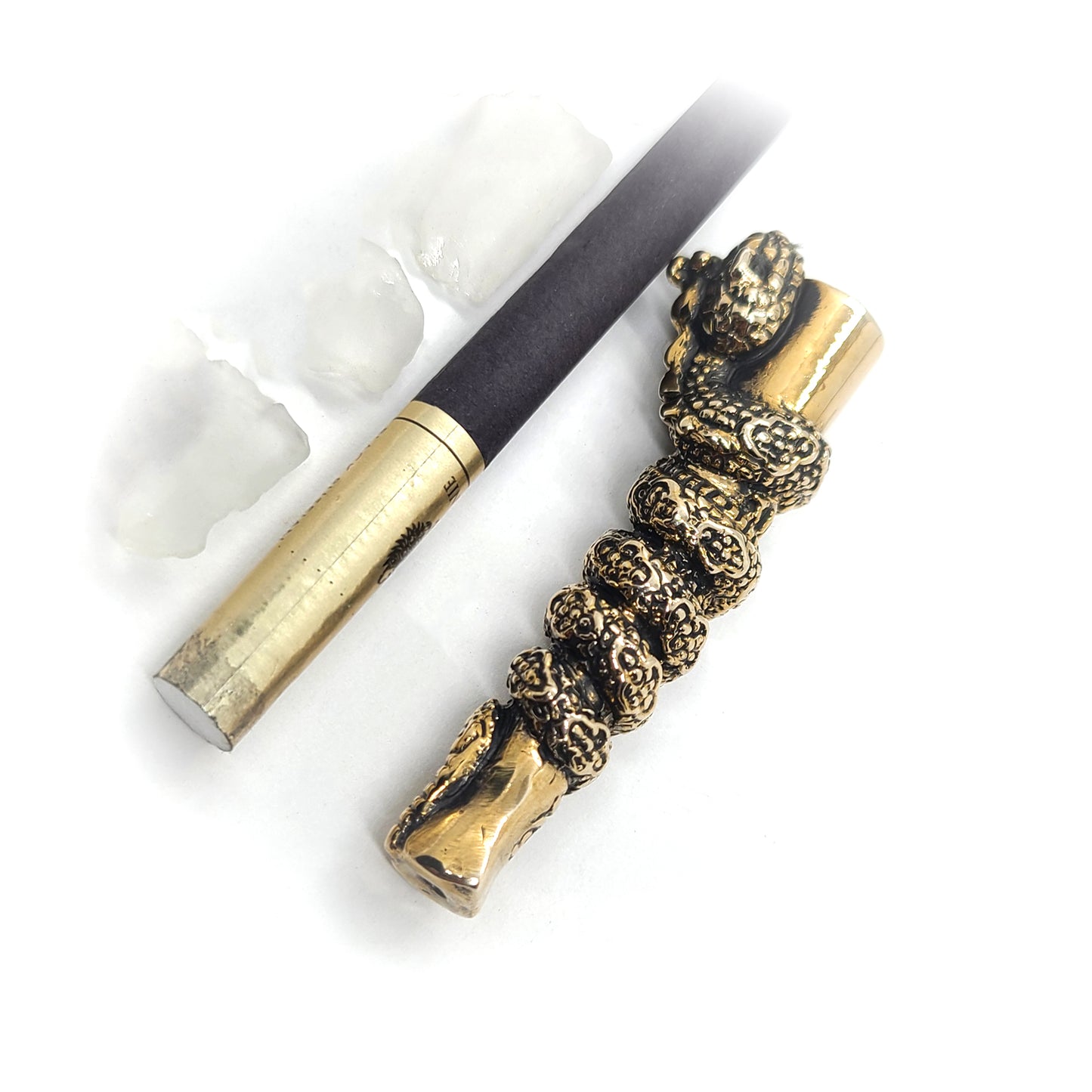 Snake Wrapped Around Sterling Silver Cigarette Pipe