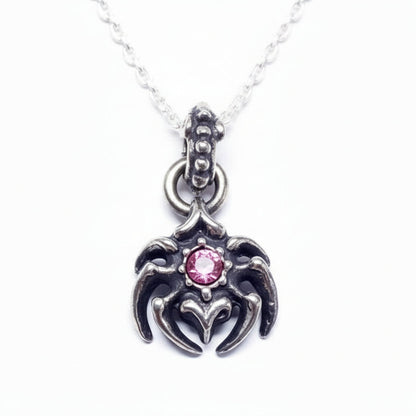 Spider Charm Silver Pendant