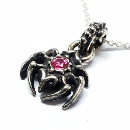 Spider Charm Silver Pendant
