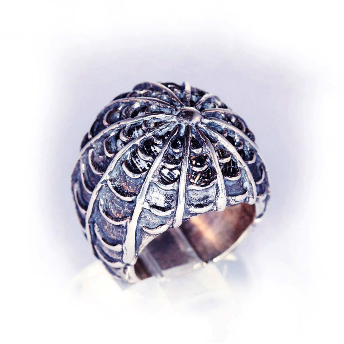 Spider Web Onyx Stone Ring V2