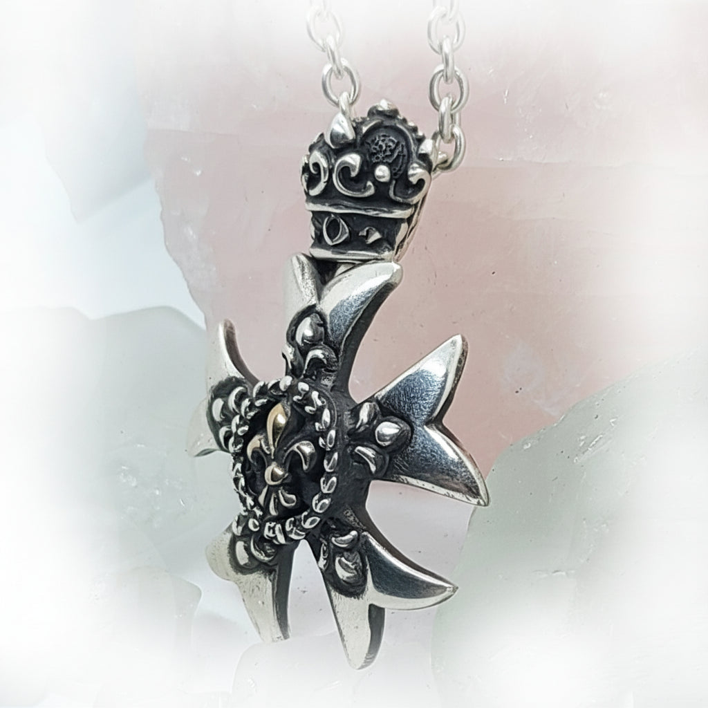 Star Cross Sterling Silver Pendant