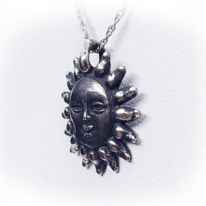 Sun Sterling Silver Pendant