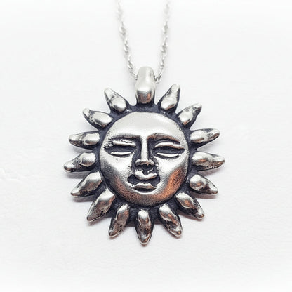 Sun Sterling Silver Pendant