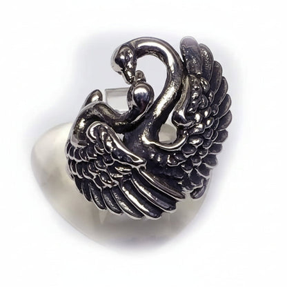 Swan's Love Sterling Silver ring