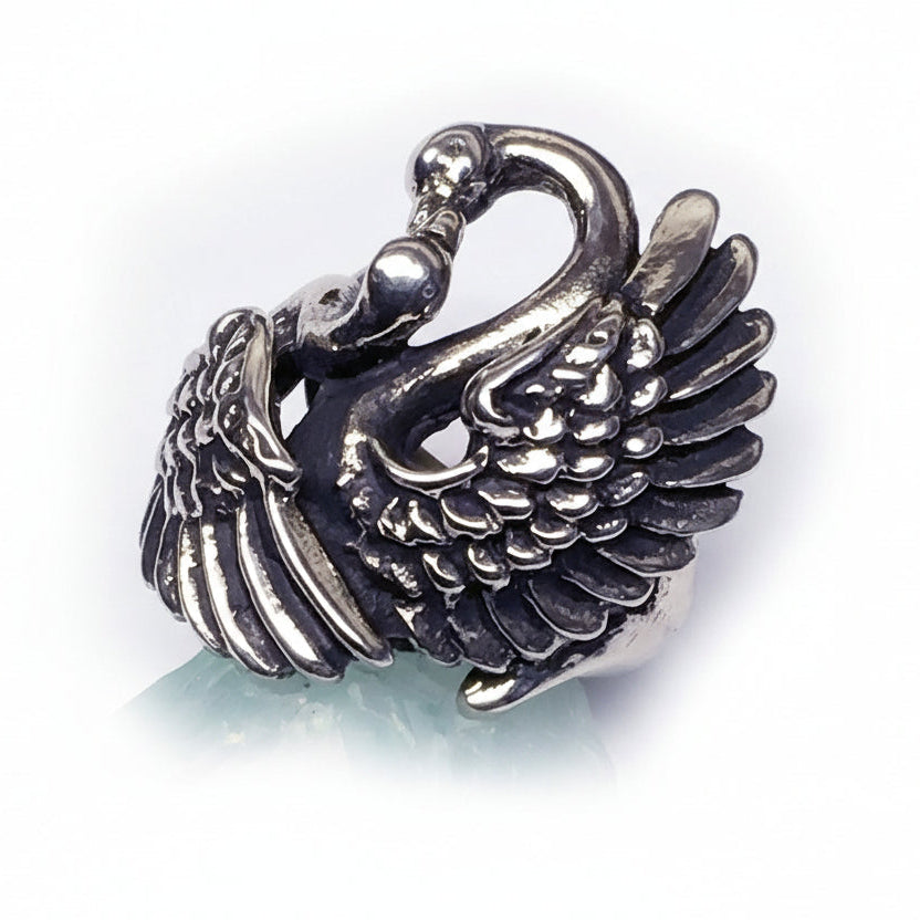 Swan's Love Sterling Silver ring