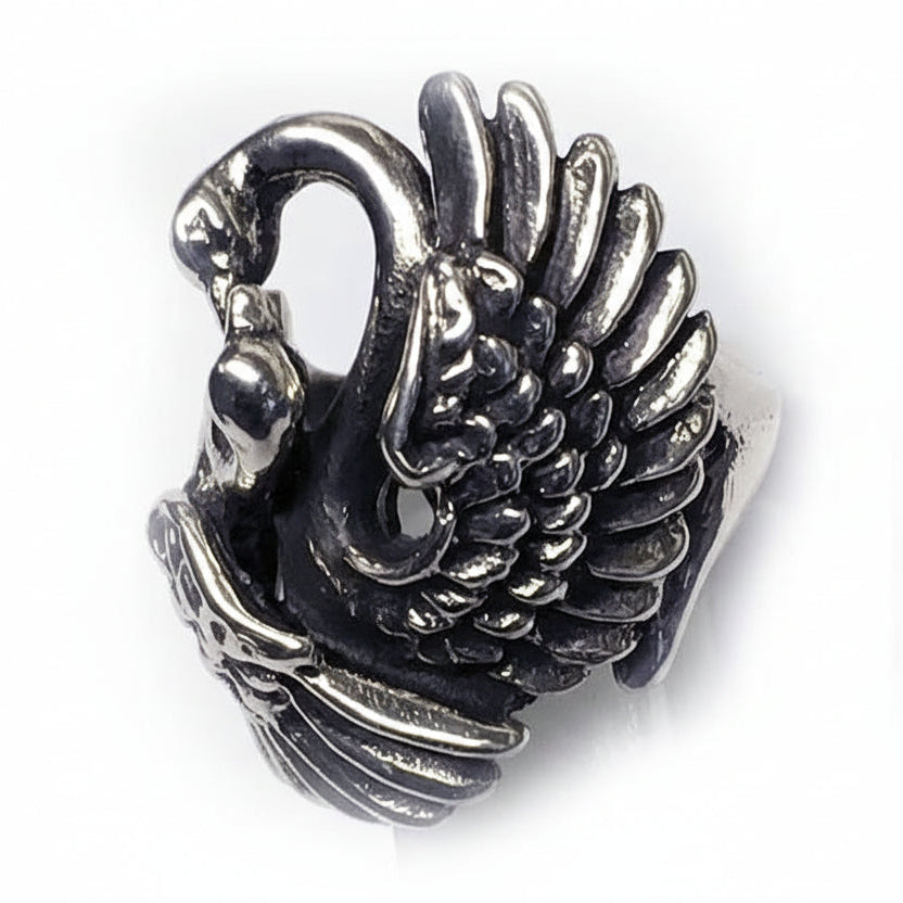 Swan's Love Sterling Silver ring