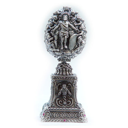 The Ascension of Jesus Sterling Silver Egg
