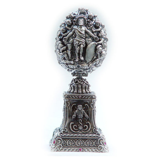 The Ascension of Jesus Sterling Silver Egg