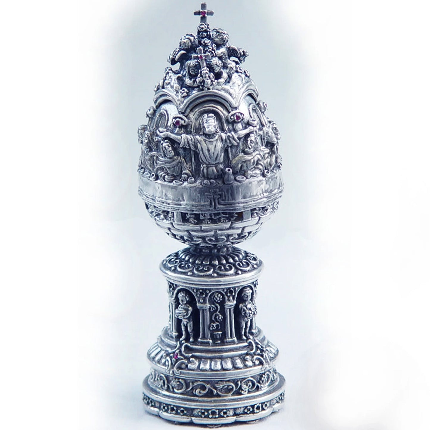 The Last Supper Sterling Silver Egg
