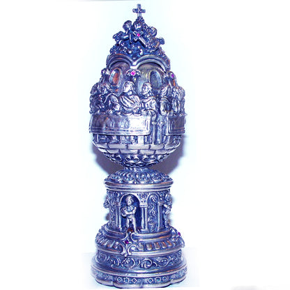 The Last Supper Sterling Silver Egg