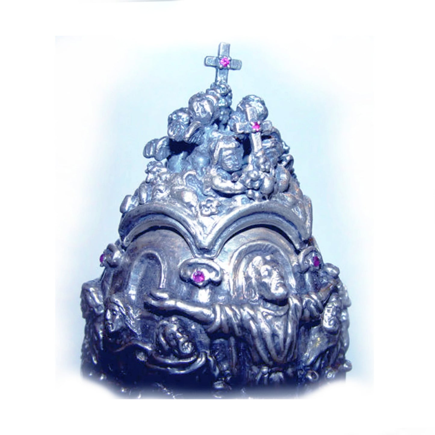 The Last Supper Sterling Silver Egg