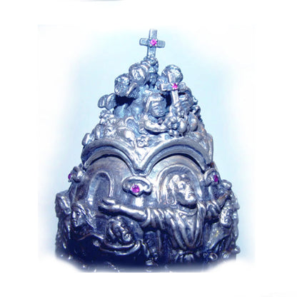 The Last Supper Sterling Silver Egg