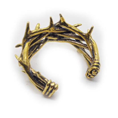 Thorn Crown Brass Bracelet