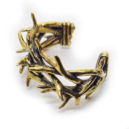 Thorn Crown Brass Bracelet